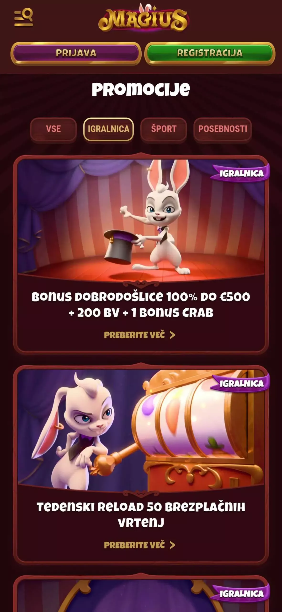 Velobet bonus brez pologa
